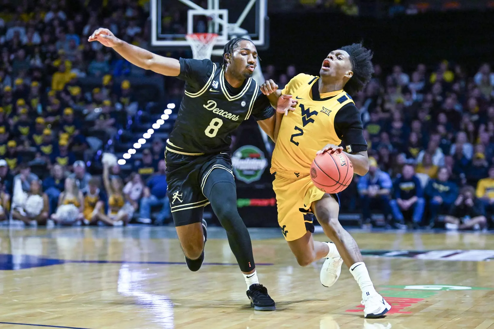 WVU vs Wake Forest basketball Dec. 6, 2025 in Charleston, WV.