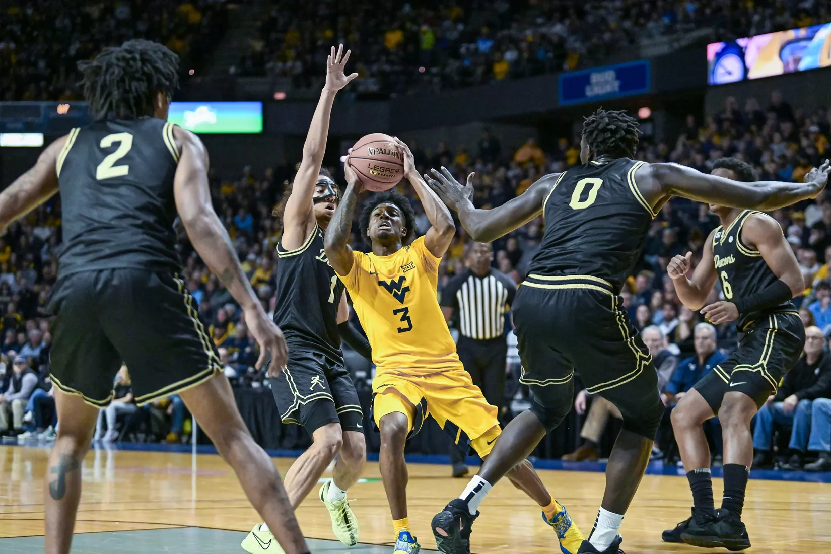 WVU vs Wake Forest basketball Dec. 6, 2025 in Charleston, WV.