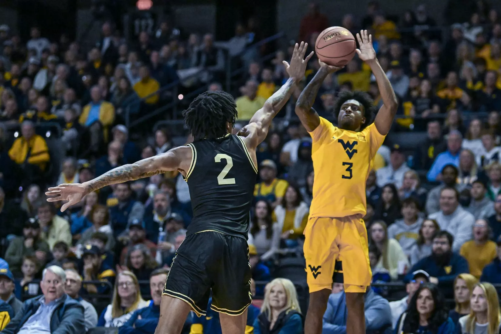 WVU vs Wake Forest basketball Dec. 6, 2025 in Charleston, WV.