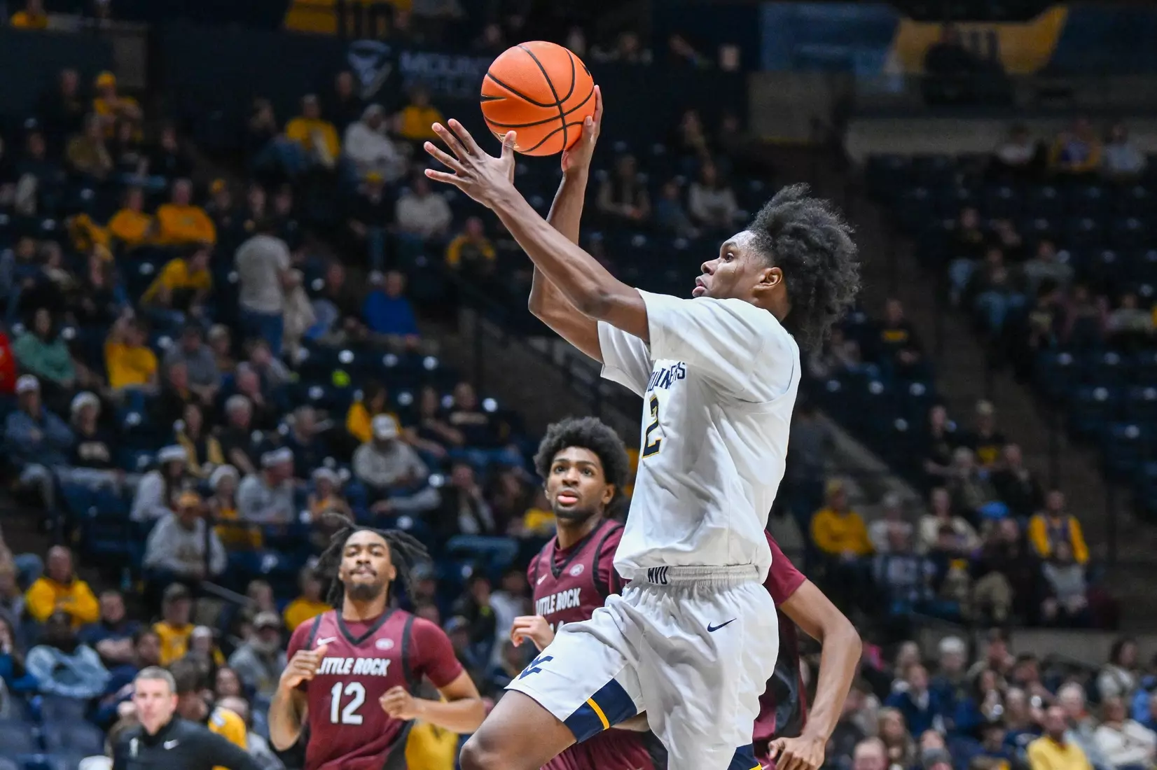 WVU vs Little Rock game action Tuesday Dec. 9, 2025