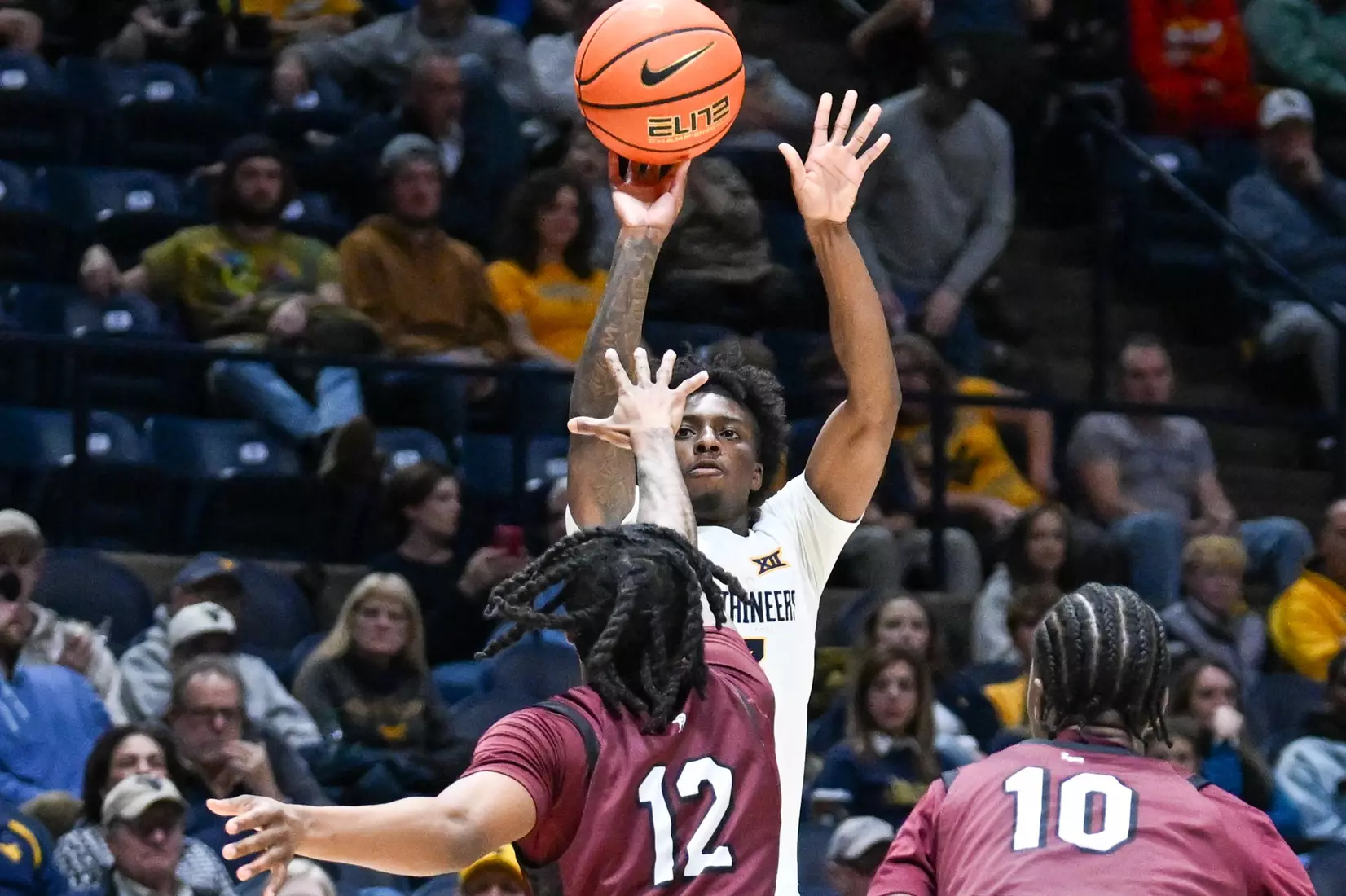 WVU vs Little Rock game action Tuesday Dec. 9, 2025