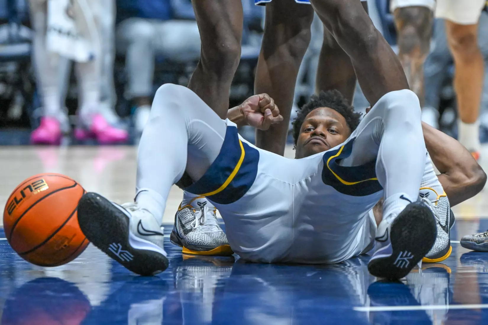 Joseph Yesufu muscles-up for the and one.