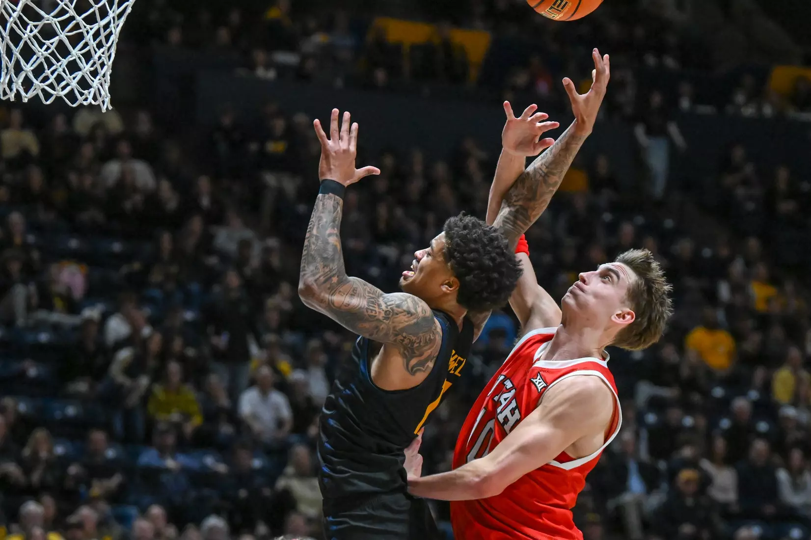 Jonathan Powell is flagrantly fouled on his way to the hoop.