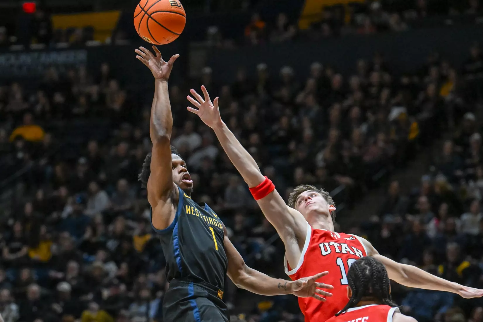 Joseph Yesufu floats a basket.