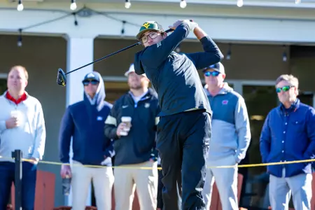 during Day One of the 2025 Schenkel Invitational at Forest Heights Country Club on March 21, 2025 in Statesboro, Georgia. (Photograph by AJ Henderson / Georgia Southern Athletics)
