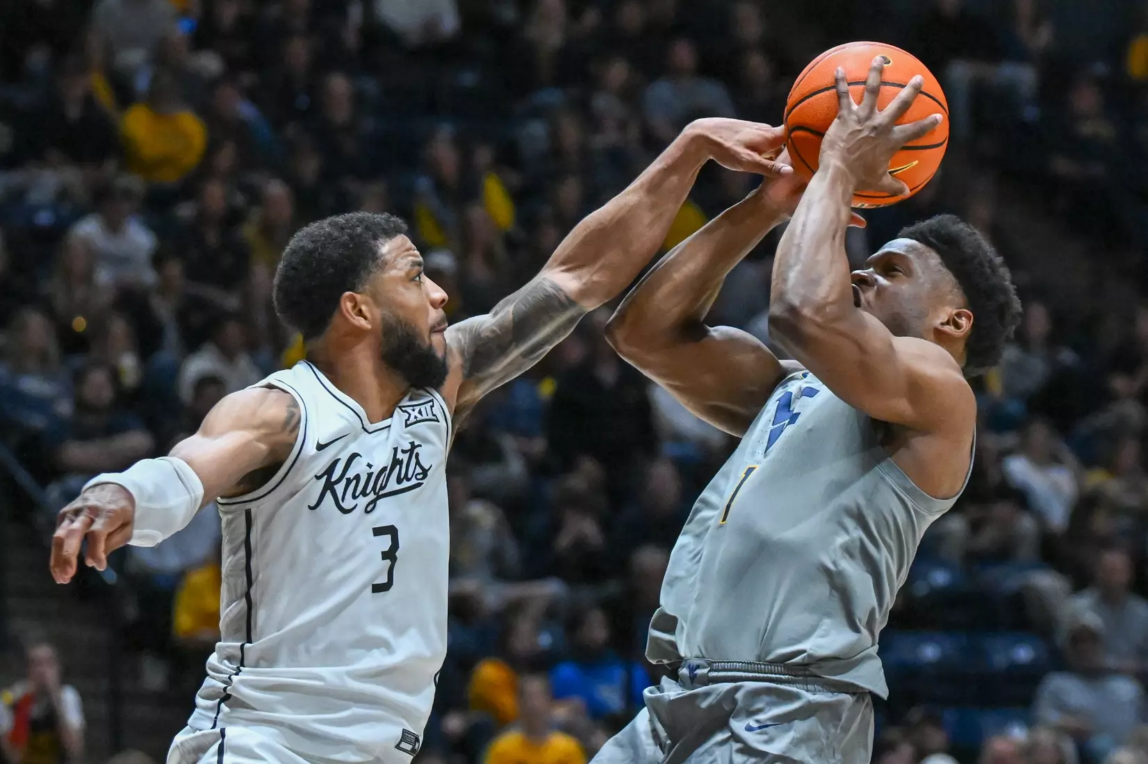 Joseph Yesufu shoots for two.