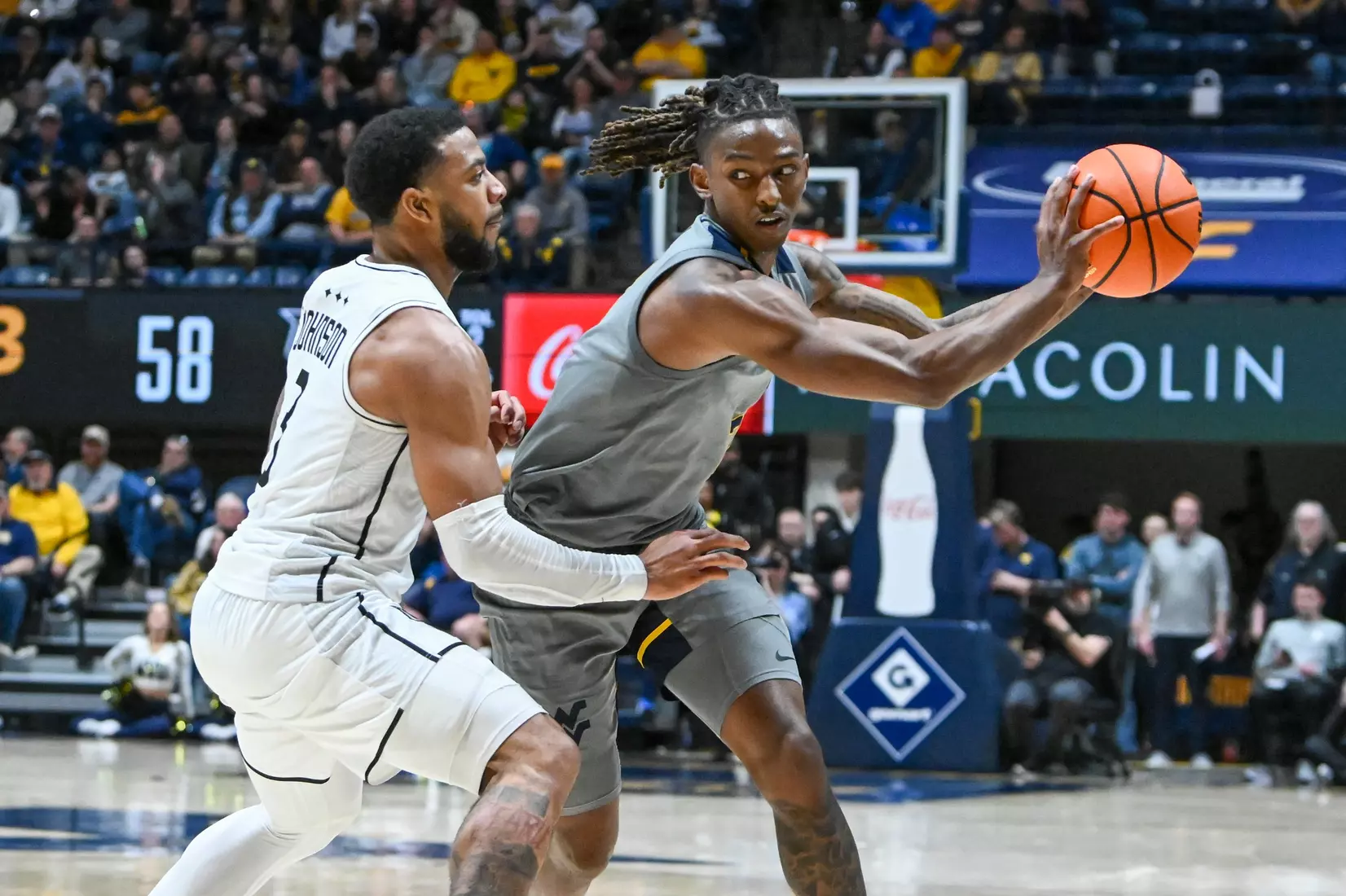 Javon Small battles against UCF.