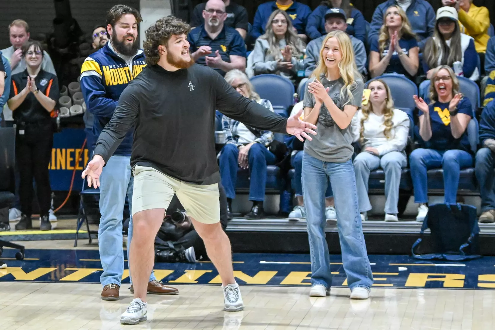 Cade Kincaid is named the new Mountaineer mascot.