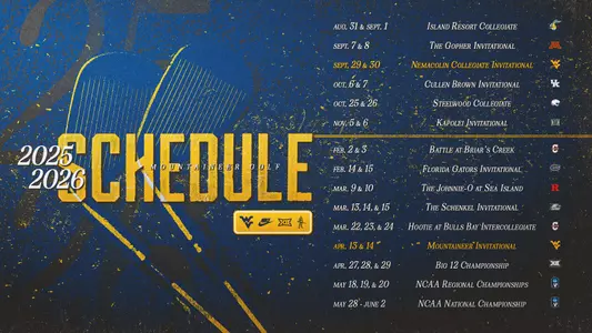 2025-26 Golf Schedule