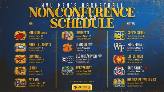 Nonconference Schedule