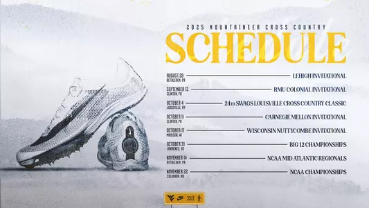 2025 Cross Country Schedule Graphic