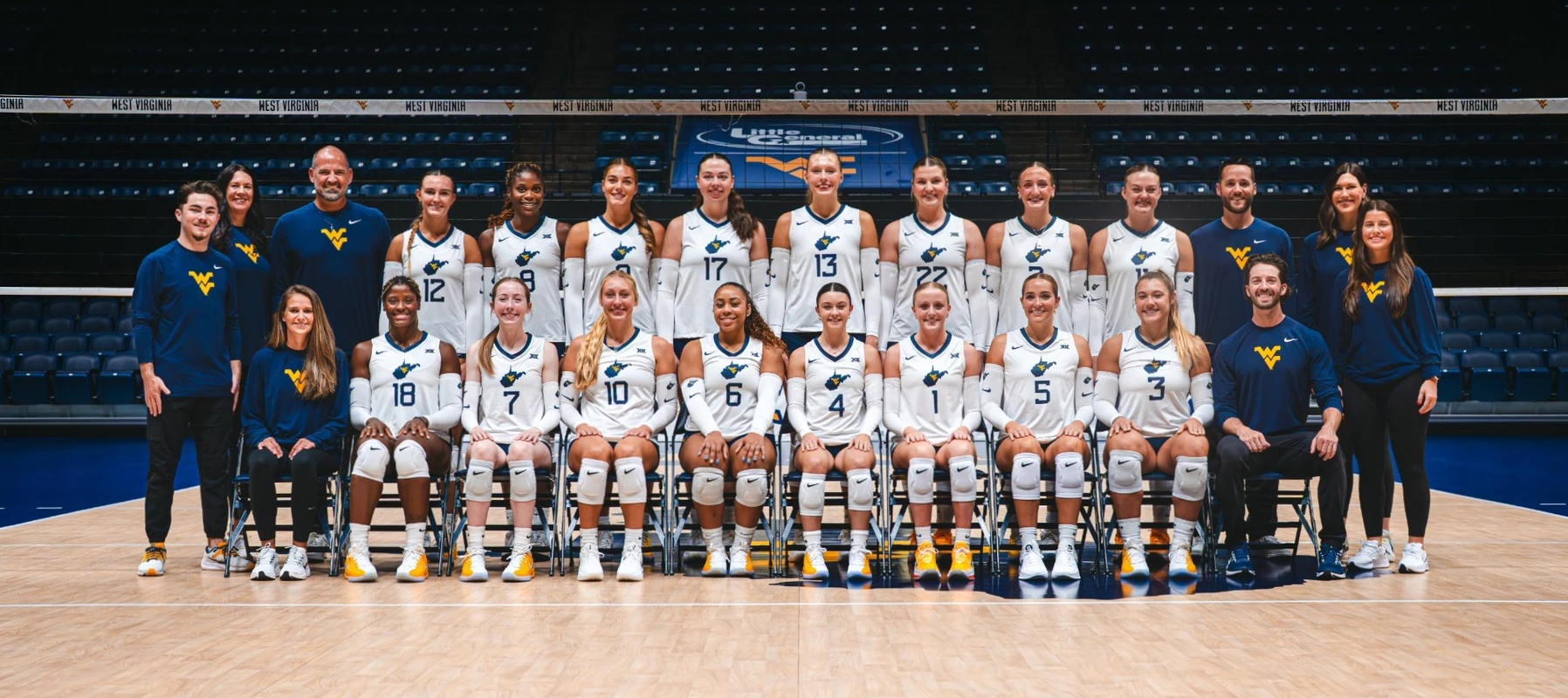 2025 WVU VB team photo