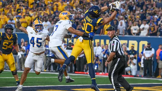 West Virginia faces Pitt in the Backyard Brawl at Milan Puskar Stadium on Sept. 13, 2025, in Morgantown, W.Va.