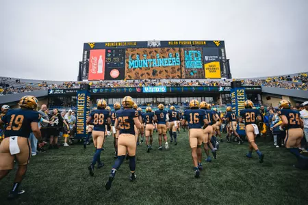 West Virginia faces the Utah Utes at Milan Puskar Stadium in Morgantown, W.Va., on Saturday, Sept. 27.