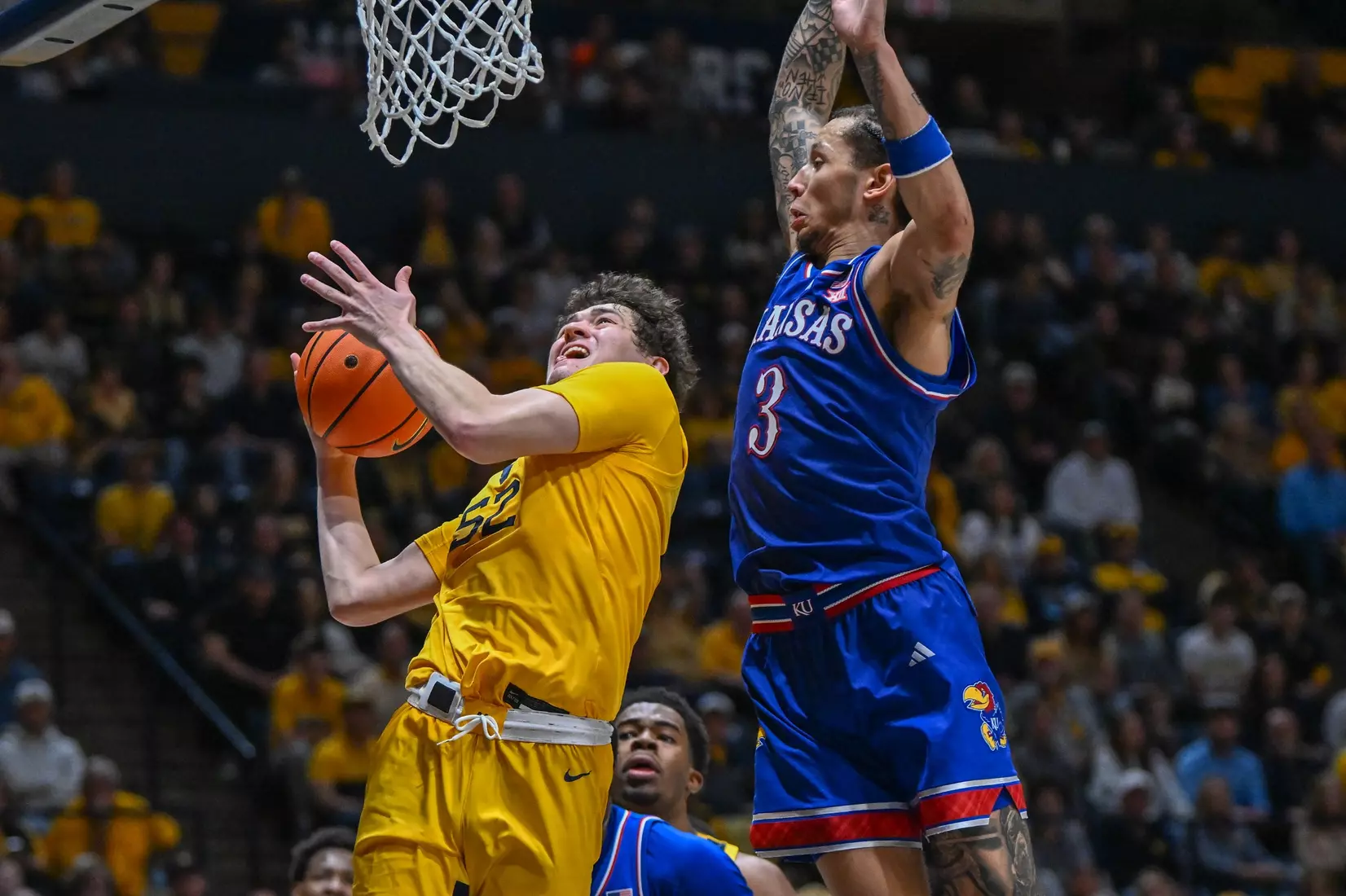 West Virginia hosts No. 22 Kansas on Jan. 10, 2026, at Hope Coliseum in Morgantown, W.Va.