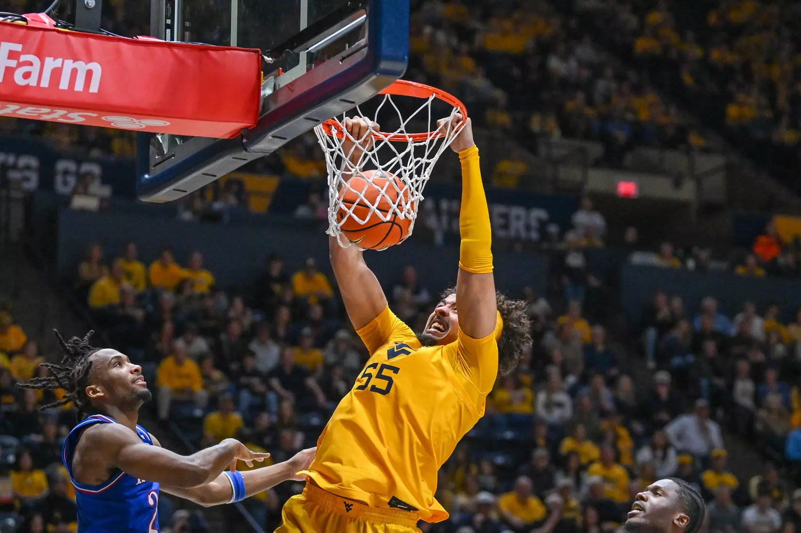 West Virginia hosts No. 22 Kansas on Jan. 10, 2026, at Hope Coliseum in Morgantown, W.Va.