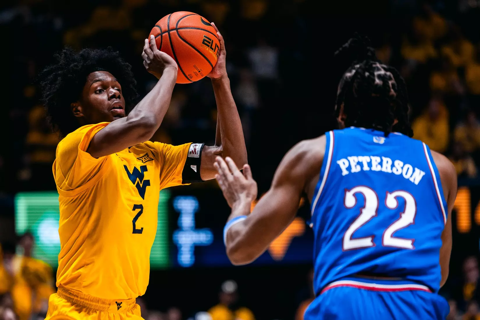 West Virginia hosts No. 22 Kansas on Jan. 10, 2026, at Hope Coliseum in Morgantown, W.Va.