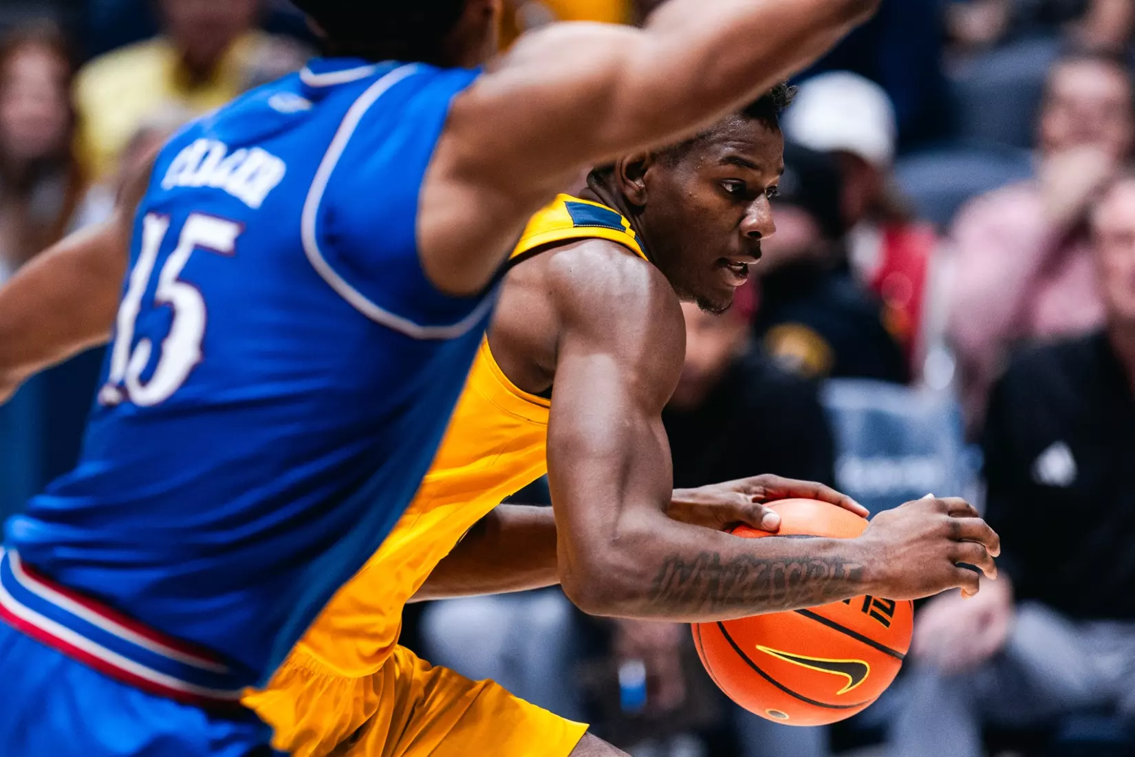West Virginia hosts No. 22 Kansas on Jan. 10, 2026, at Hope Coliseum in Morgantown, W.Va.