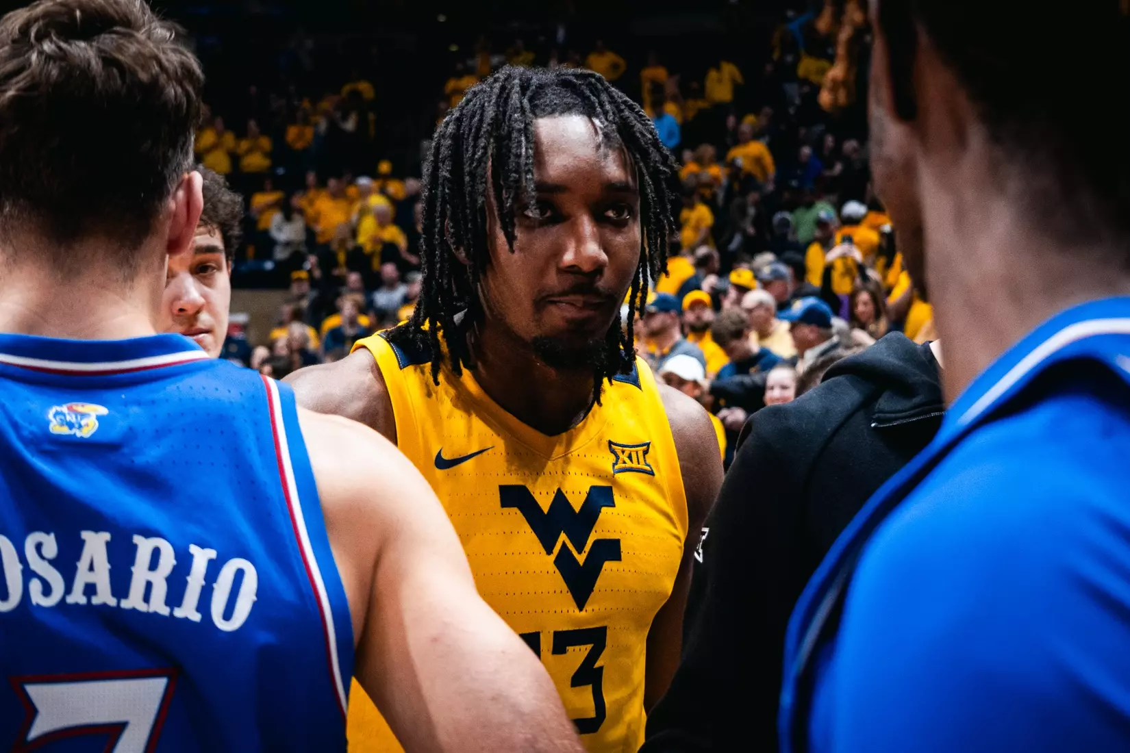 West Virginia hosts No. 22 Kansas on Jan. 10, 2026, at Hope Coliseum in Morgantown, W.Va.