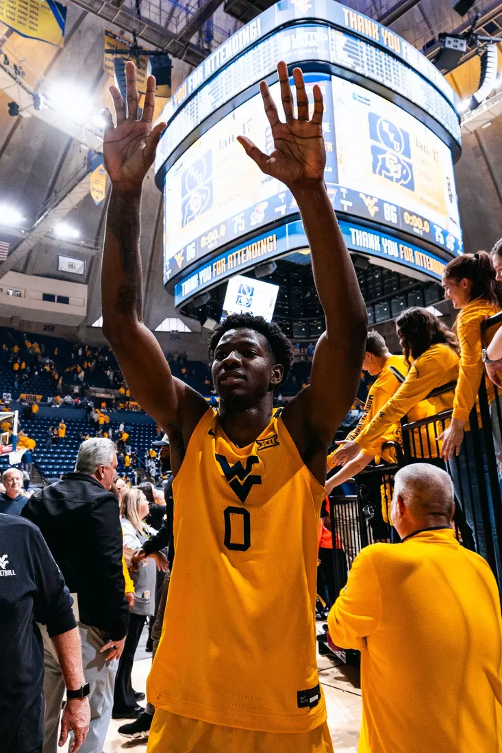 West Virginia hosts No. 22 Kansas on Jan. 10, 2026, at Hope Coliseum in Morgantown, W.Va.