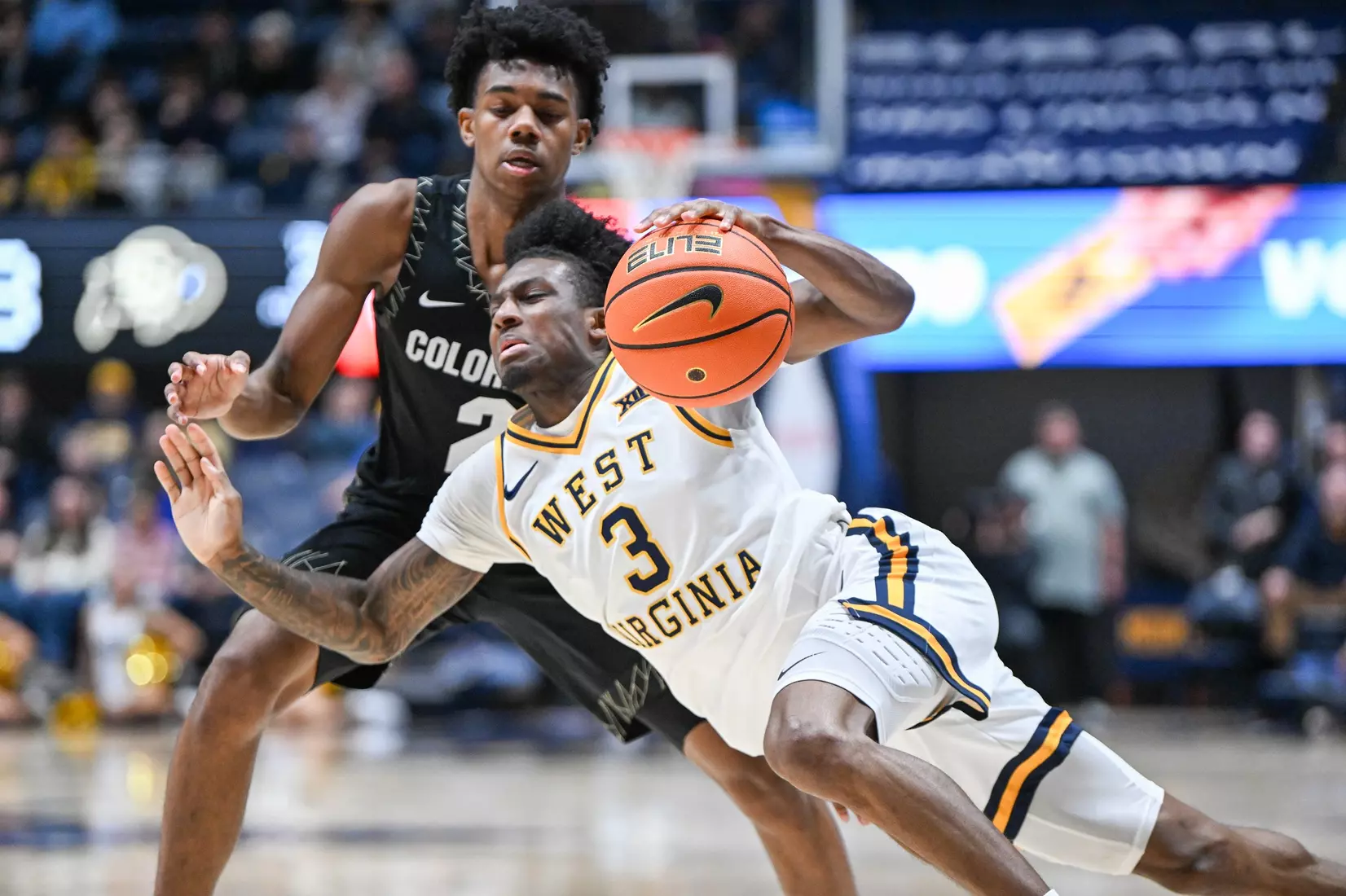 Game action from WVU vs Colorado Saturday, Jan. 17, 2026 at the Hope Coliseum.