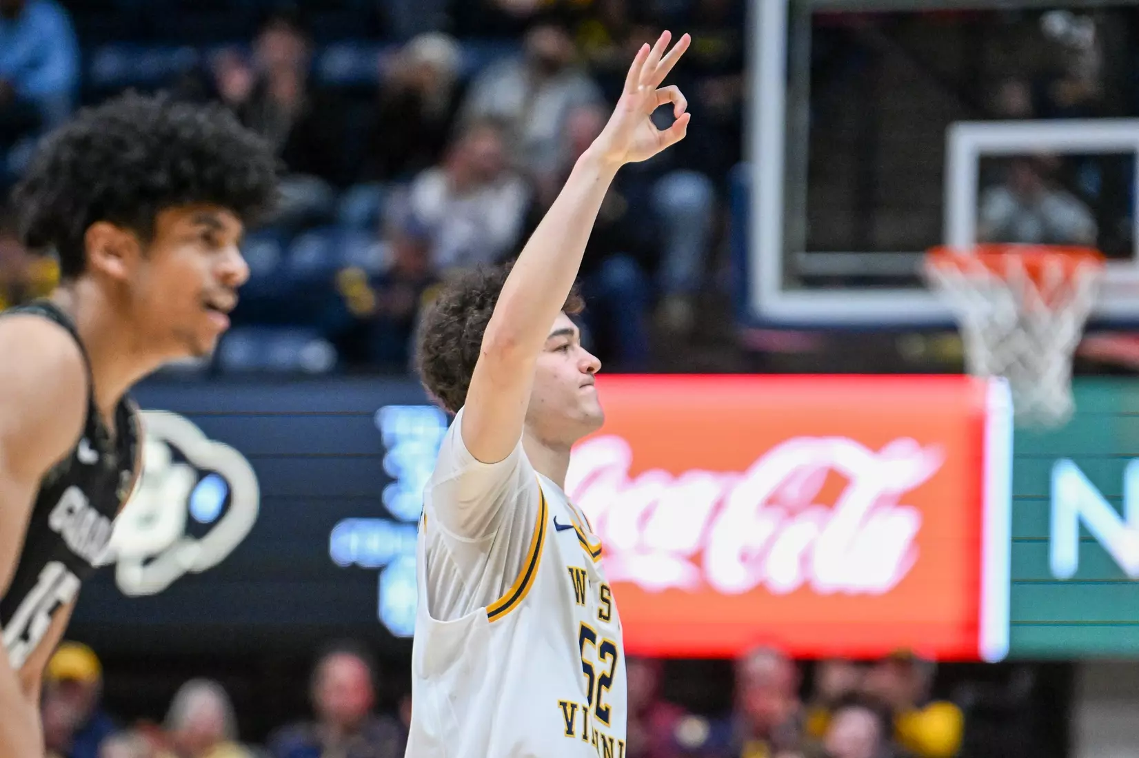 Game action from WVU vs Colorado Saturday, Jan. 17, 2026 at the Hope Coliseum.