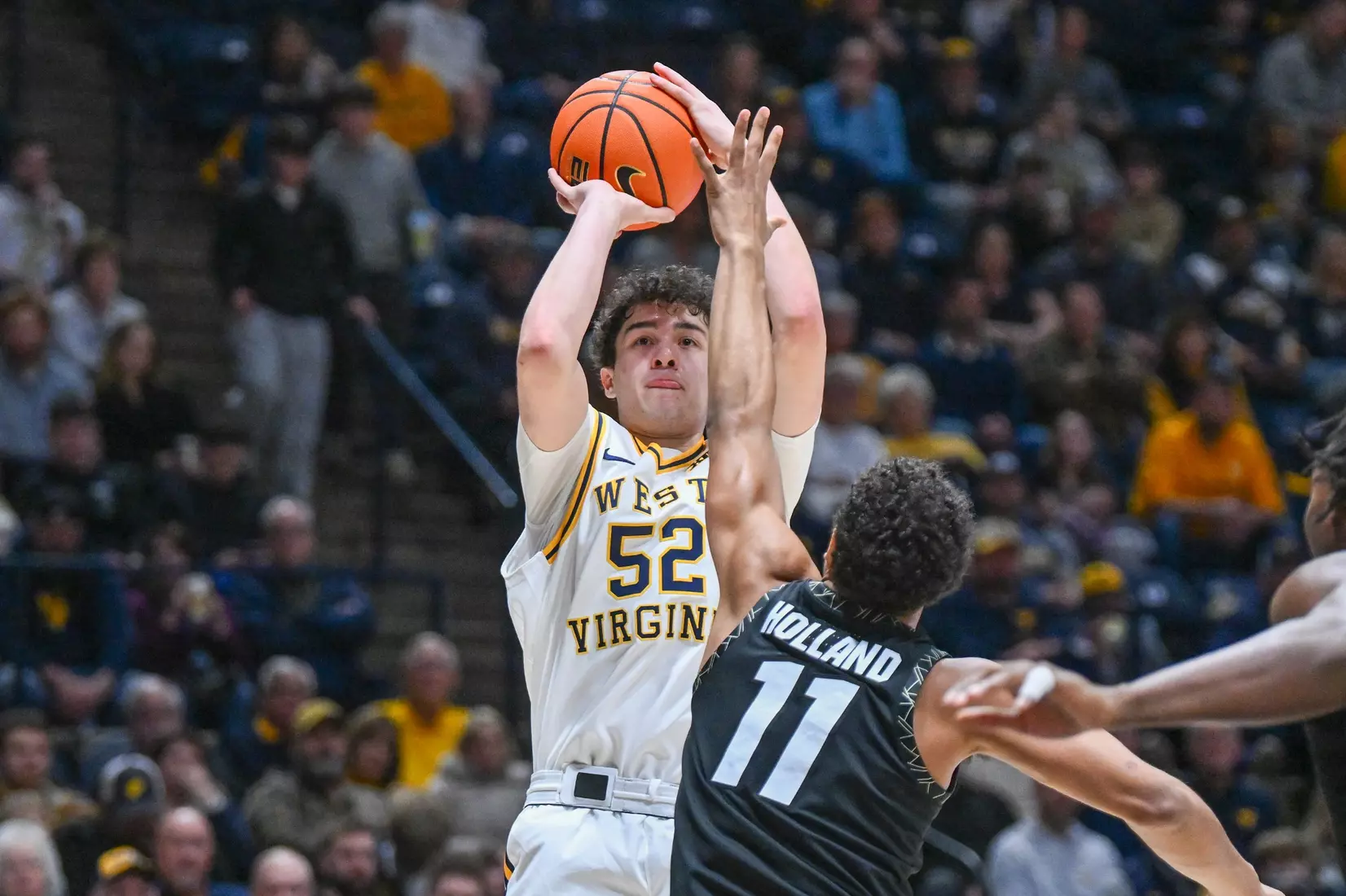 Game action from WVU vs Colorado Saturday, Jan. 17, 2026 at the Hope Coliseum.
