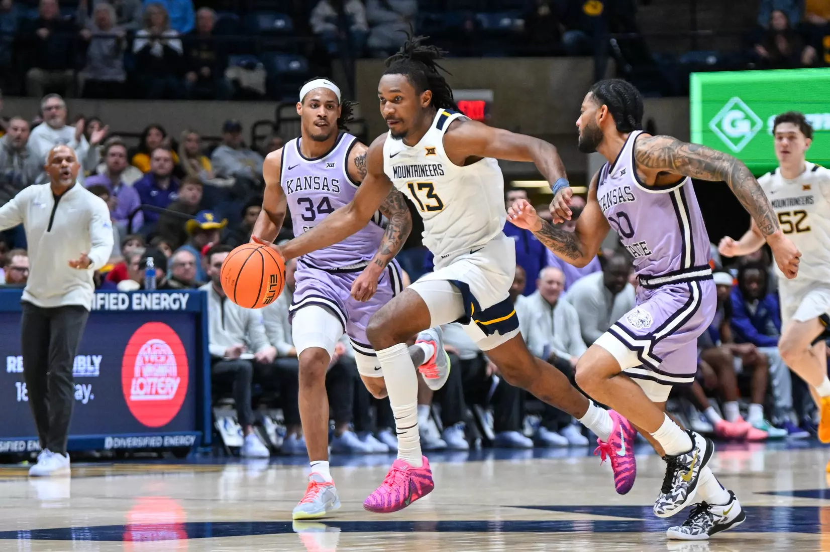 WVU vs Kansas St. Tuesday, Jan. 27, 2026 at the Hope Coliseum.