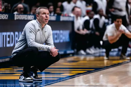 West Virginia battles Cincinnati in its Big 12 Conference home opener at Hope Coliseum on Jan. 6, 2026.