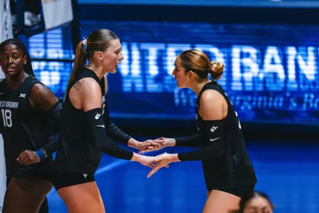 WVU Volleyball played against BYU in its 2025 Coal Rush match