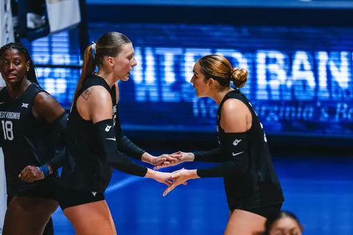 WVU Volleyball played against BYU in its 2025 Coal Rush match