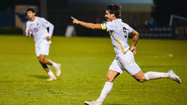 Pablo Pozos celebrates after scoring a goal