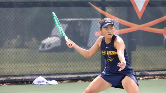 Rio Maeda returns a serve at the 2026 Wahoowa Invitational