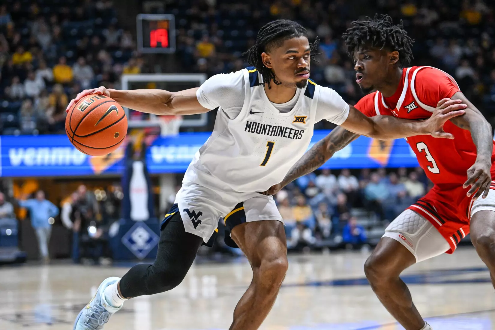 Game action from WVU vs Utah Wednesday, Feb. 18, 2026 at the Hope Coliseum.