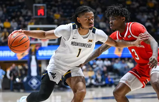 Game action from WVU vs Utah Wednesday, Feb. 18, 2026 at the Hope Coliseum.
