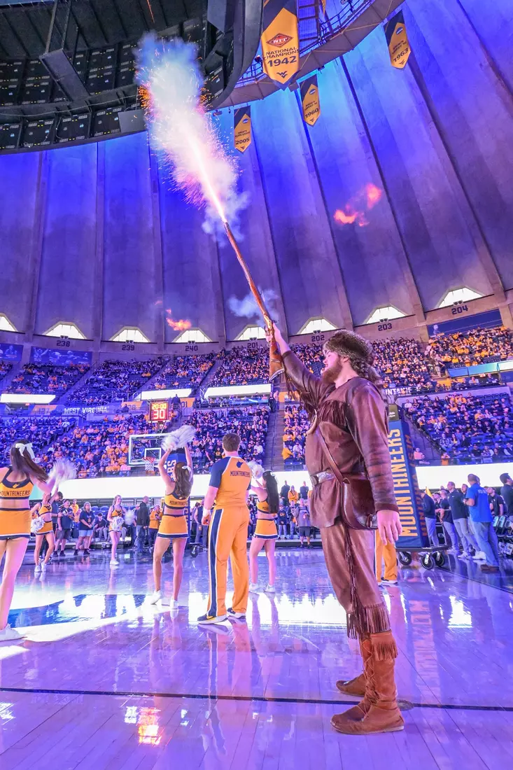 WVU men's basketball game action vs BYU Saturday, Feb. 28, 2026.