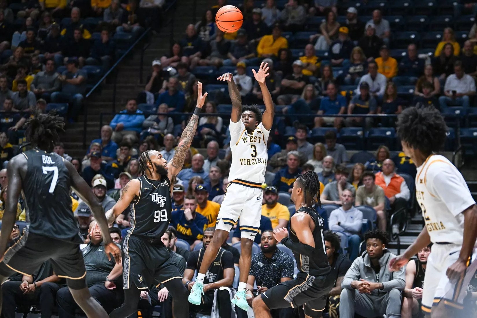WVU vs UCF men's basketball Senior Night at the Hope Coliseum Mar. 6, 2026.