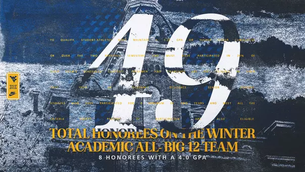 49 mountaineers were named to the 2026 Winter academic all-big 12 team