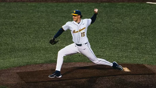 Maxx Yehl throws a pitch against TCU