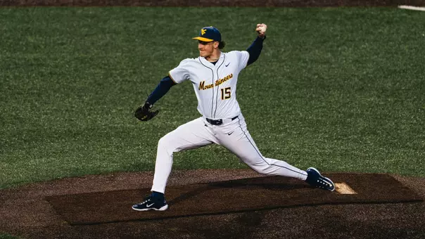 Maxx Yehl throws a pitch against TCU