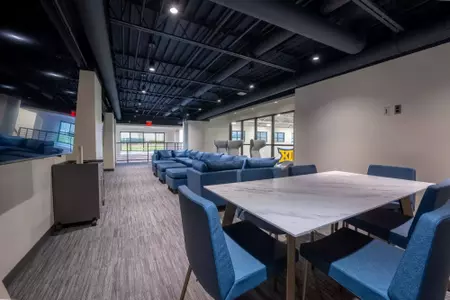 The new student-athlete lounge at Cary Gym.