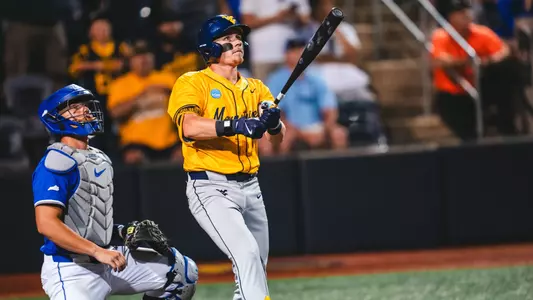 Paul Schoenfeld hits a home run against Kentucky in the NCAA Regional