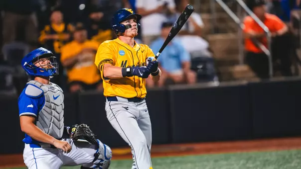 Paul Schoenfeld hits a home run against Kentucky in the NCAA Regional
