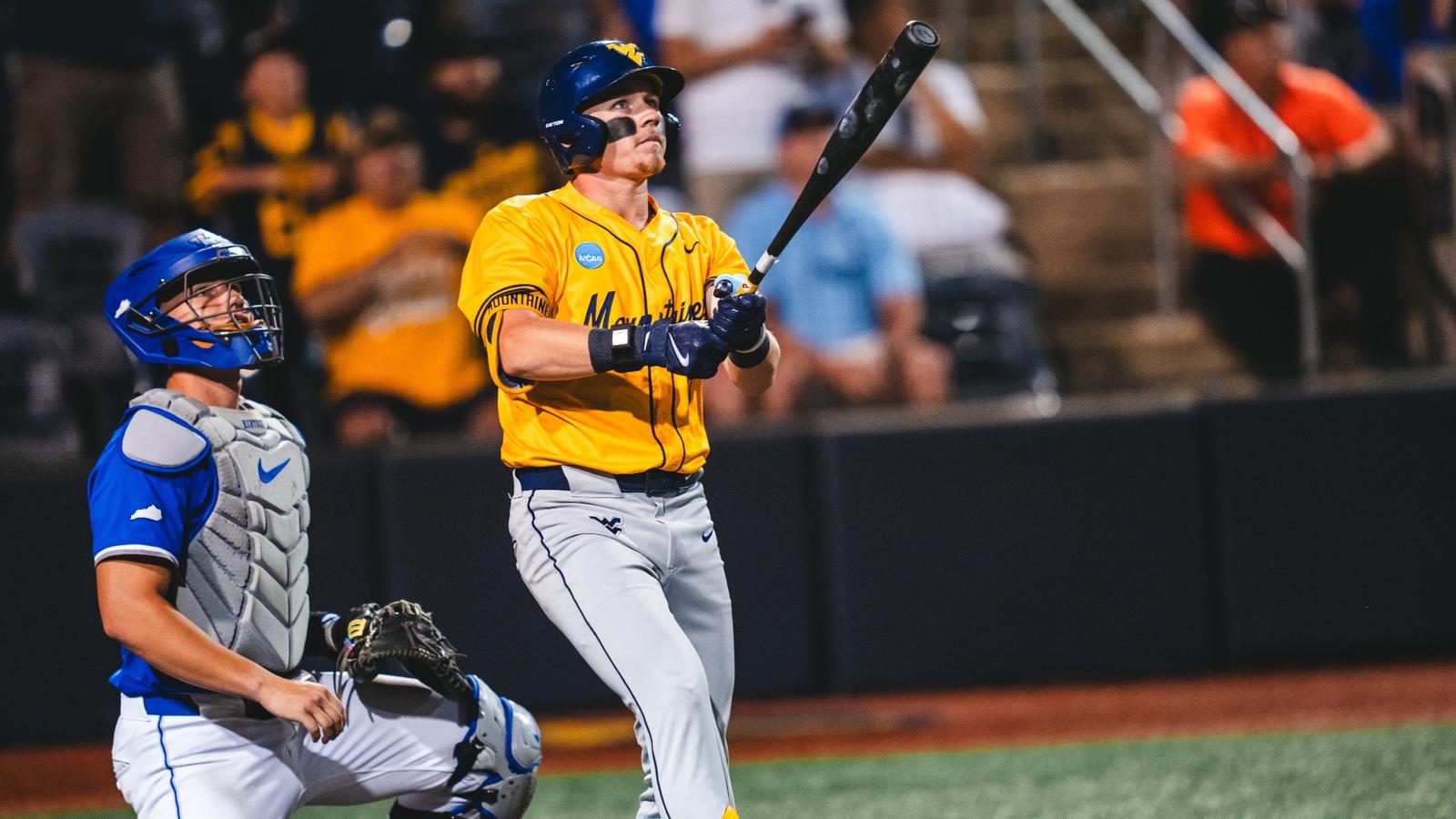 Paul Schoenfeld hits a home run against Kentucky in the NCAA Regional
