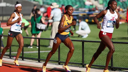 Mercy Kinyanjui competes in the 3,000 meter steeplechase at the NCAA Outdoor Track and Field Championships.
