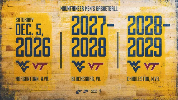 WVU and Virginia Tech have agreed to a three-game series in men's basketball.
