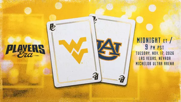 The game time has been set for the WVU-Auburn game in Las Vegas