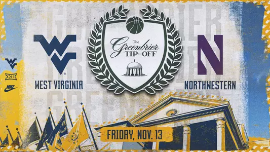 Greenbrier Tipoff against Northwestern with team logos