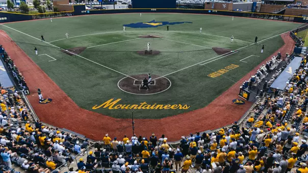 An overview of Kendrick Family Ballpark during the NCAA Super Regionals against Cal Poly