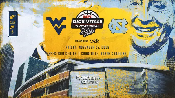 WVU will face North Carolina in Charlotte, North Carolina, on Friday, Nov. 27.